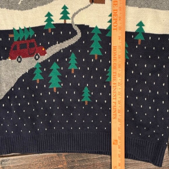 Hanna Andersson Men’s Sweater Size XL Excellent Christmas Tree Cotton/Wool Blend - Picture 7 of 8